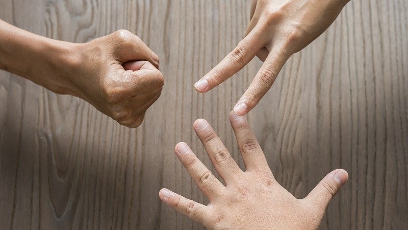 Rock, scissors, taper