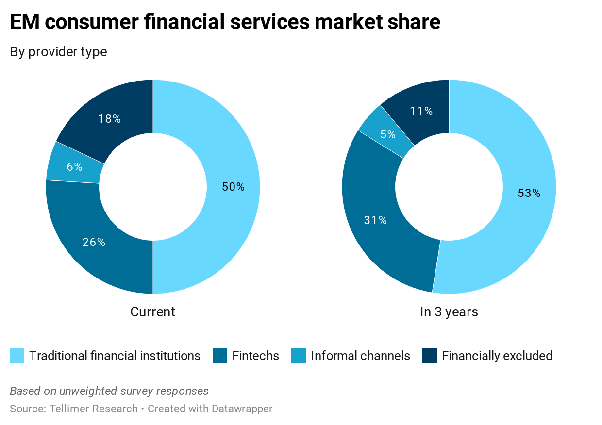 EM consumer financial services market share